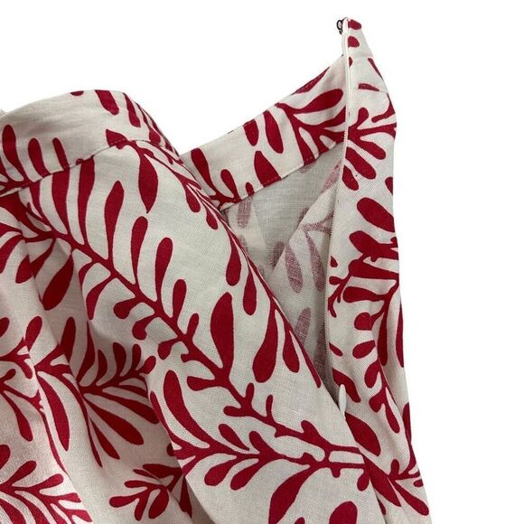 Who What Wear Linen Blend Leaf Print Skirt size 8 - Picture 6 of 8